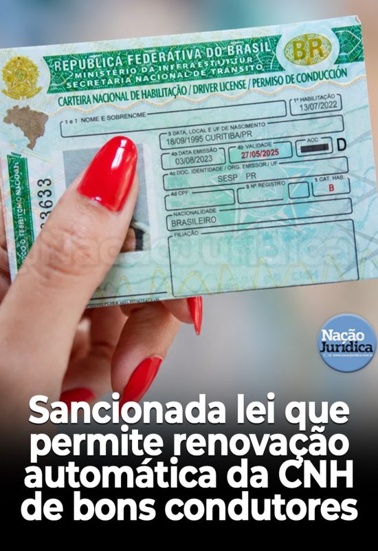 Bons condutores poderão renovar sua CNH automaticamente sogundo nova Lei