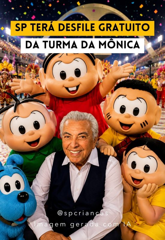 Para celebrar os 90 anos de Maurício de Sousa, a Turma da Mônica vai ganhar um desfile gratuito em São Paulo