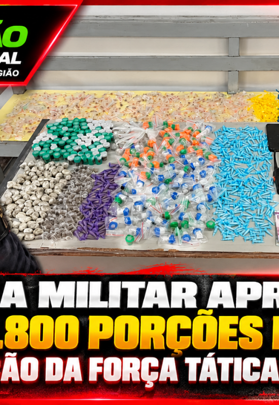 Polícia Militar apreende mais de 2.800 porções de drogas durante ação da Força Tática em Barueri