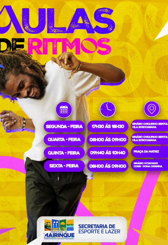 Aulas de Ritmos movimentam diferentes bairros de Mairinque com atividades gratuitas para a população
