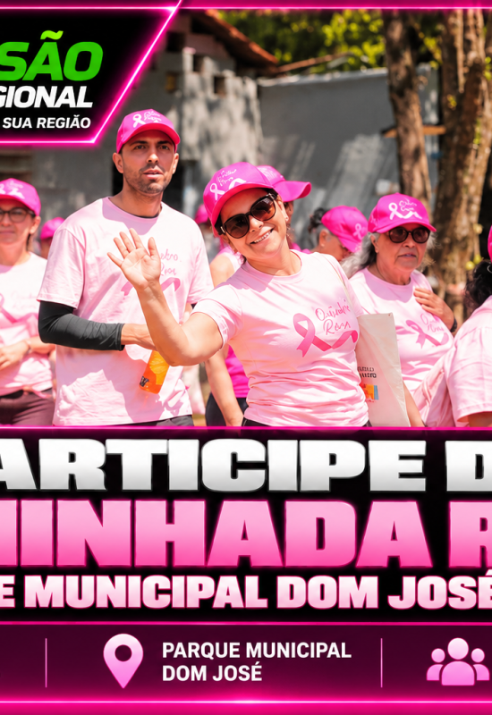 Participe da Caminhada Rosa no Parque Municipal Dom José no dia 27