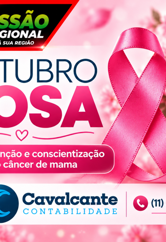 Outubro Rosa: Cavalcante Contabilidade reforça a importância da prevenção e do diagnóstico precoce do câncer de mama