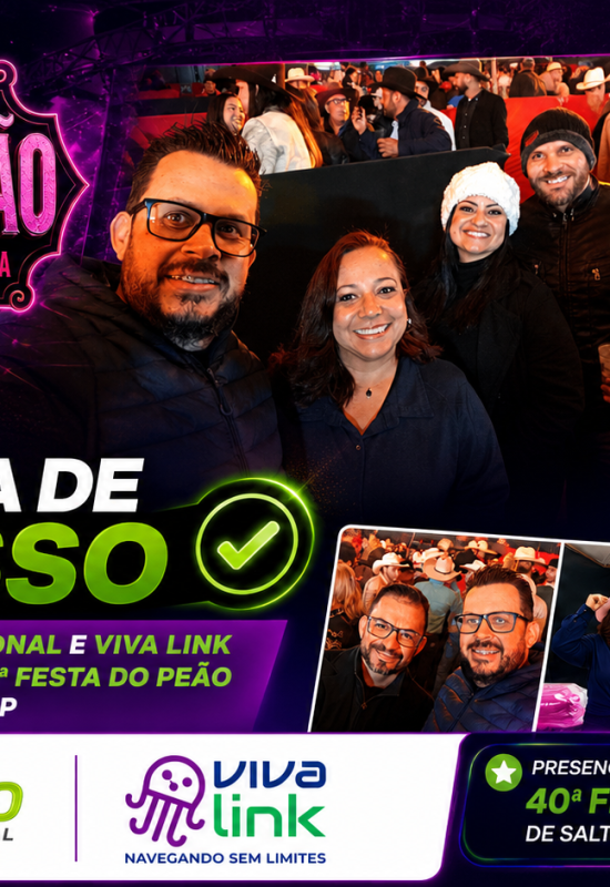 Jornal Expressão Regional marca presença na 40ª Festa do Peão de Salto de Pirapora a convite da Viva Link