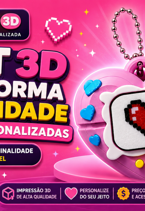 Kurt 3D transforma criatividade em peças personalizadas com qualidade e preço acessível