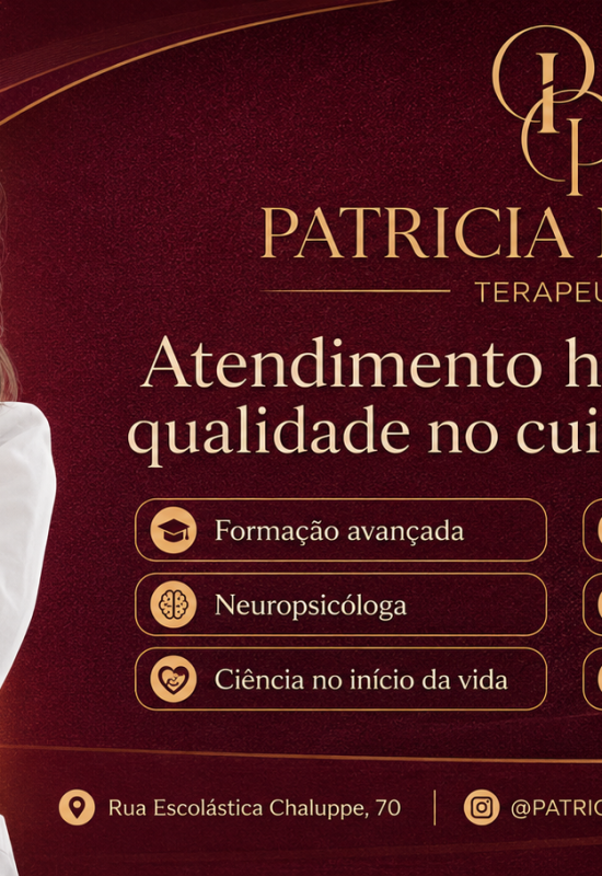 Patricia Pessoa se destaca pelo atendimento terapêutico humanizado e pela qualidade no cuidado emocional