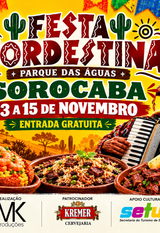 2ª Festa Nordestina de Sorocaba promete três dias de música, cultura e gastronomia com entrada gratuita