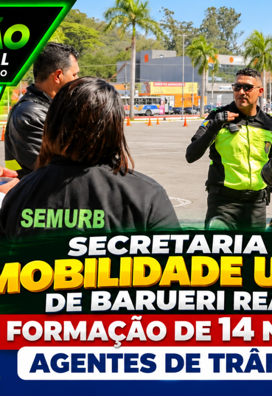 Secretaria de Mobilidade Urbana de Barueri realiza formação de 14 novos agentes de trânsito
