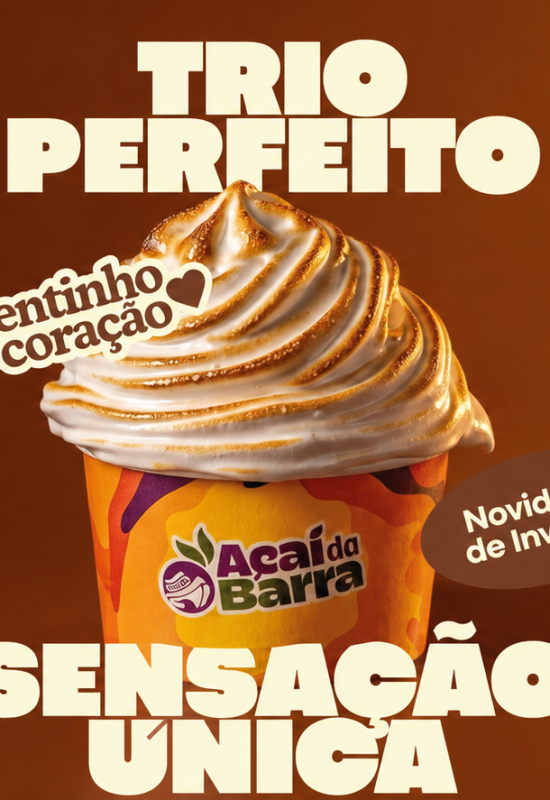 Açaí da Barra lança Campanha de Inverno com o tema “Quentinho no Coração” e aposta na experiência de consumo